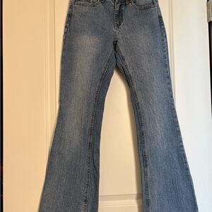 Brandy Melville Denim Flare Low Rise Jeans